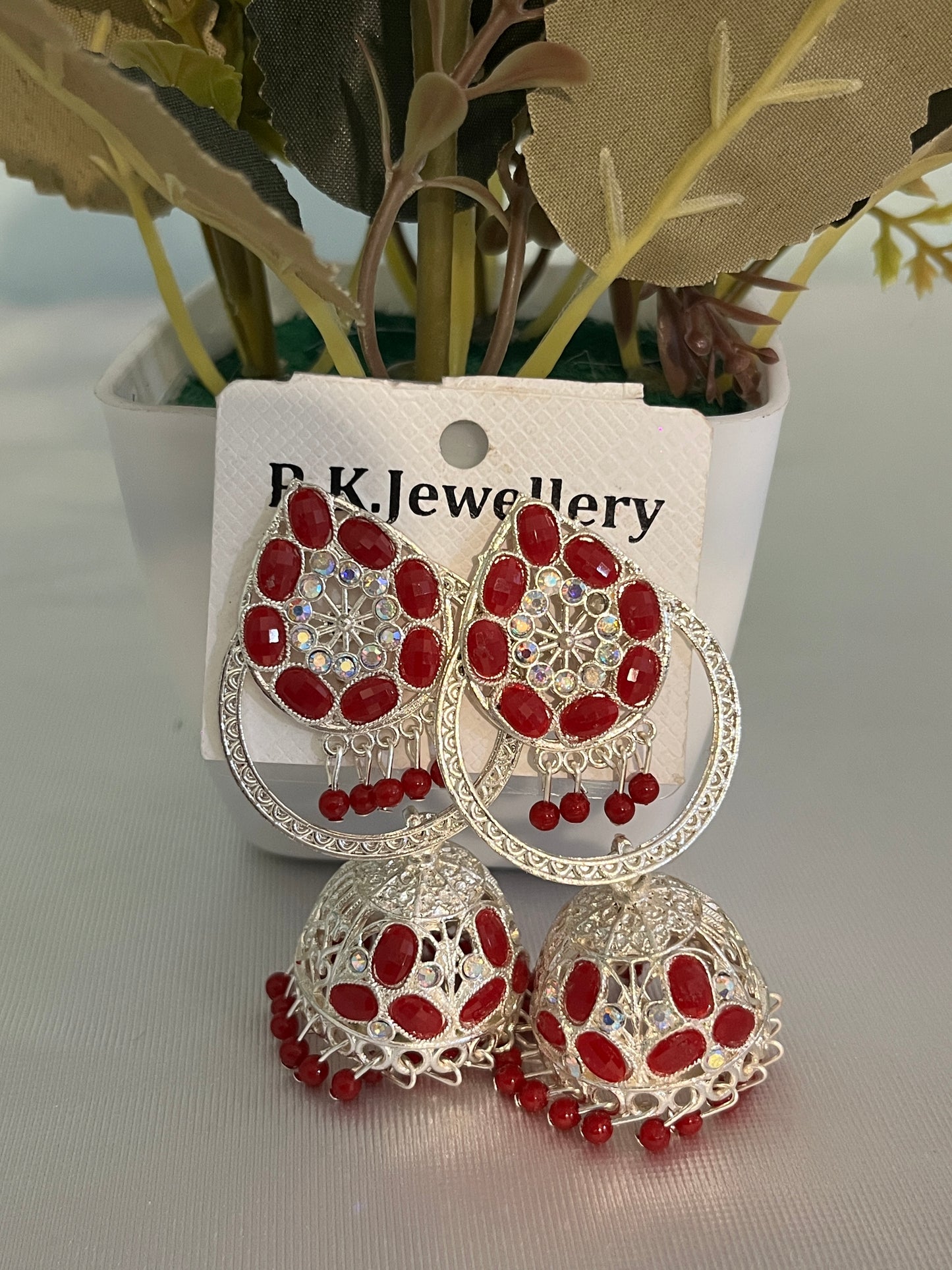 Gulnaaz Ruby Jhumkas