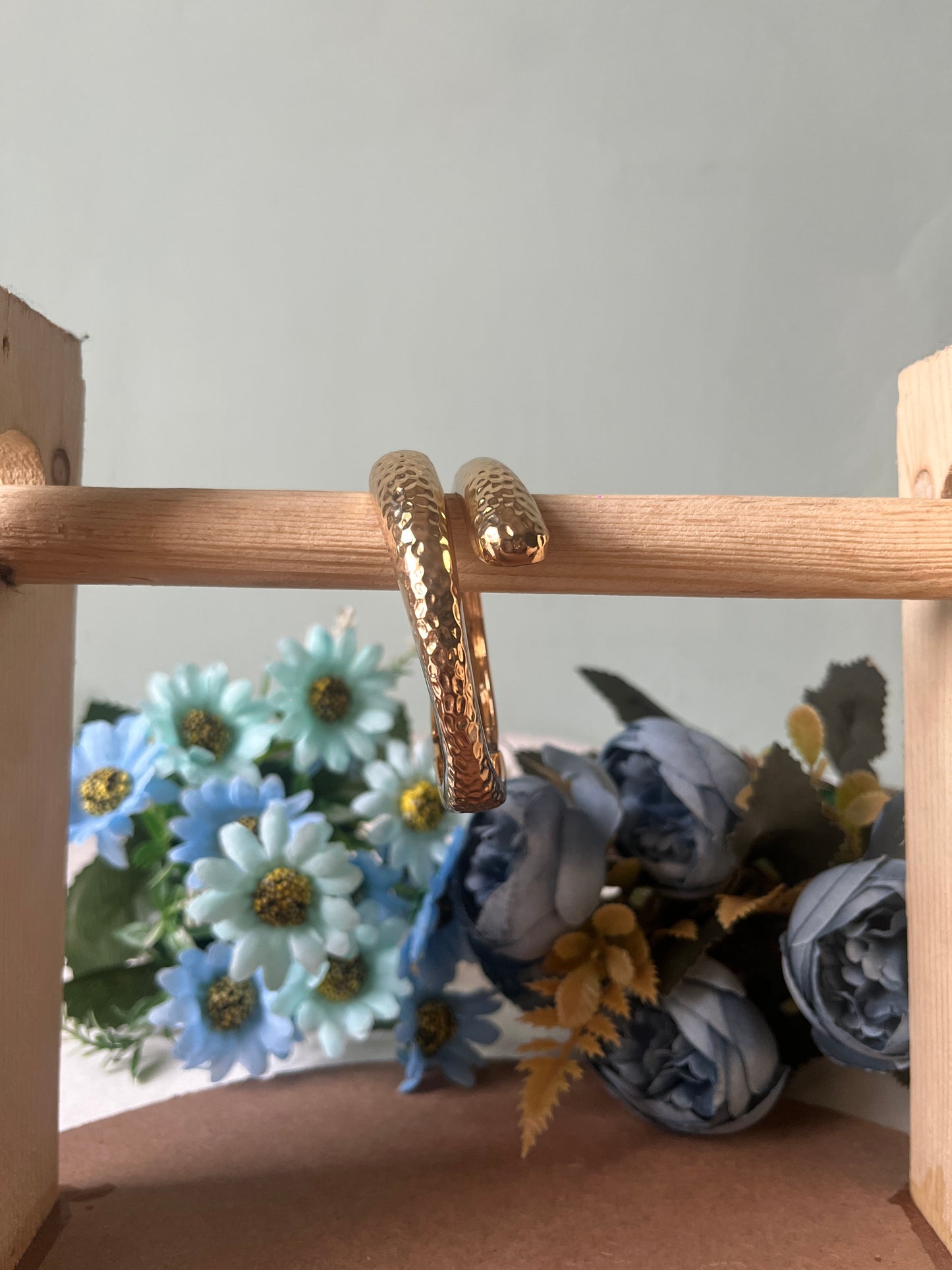 Snake-Inspired Hammered Bracelet