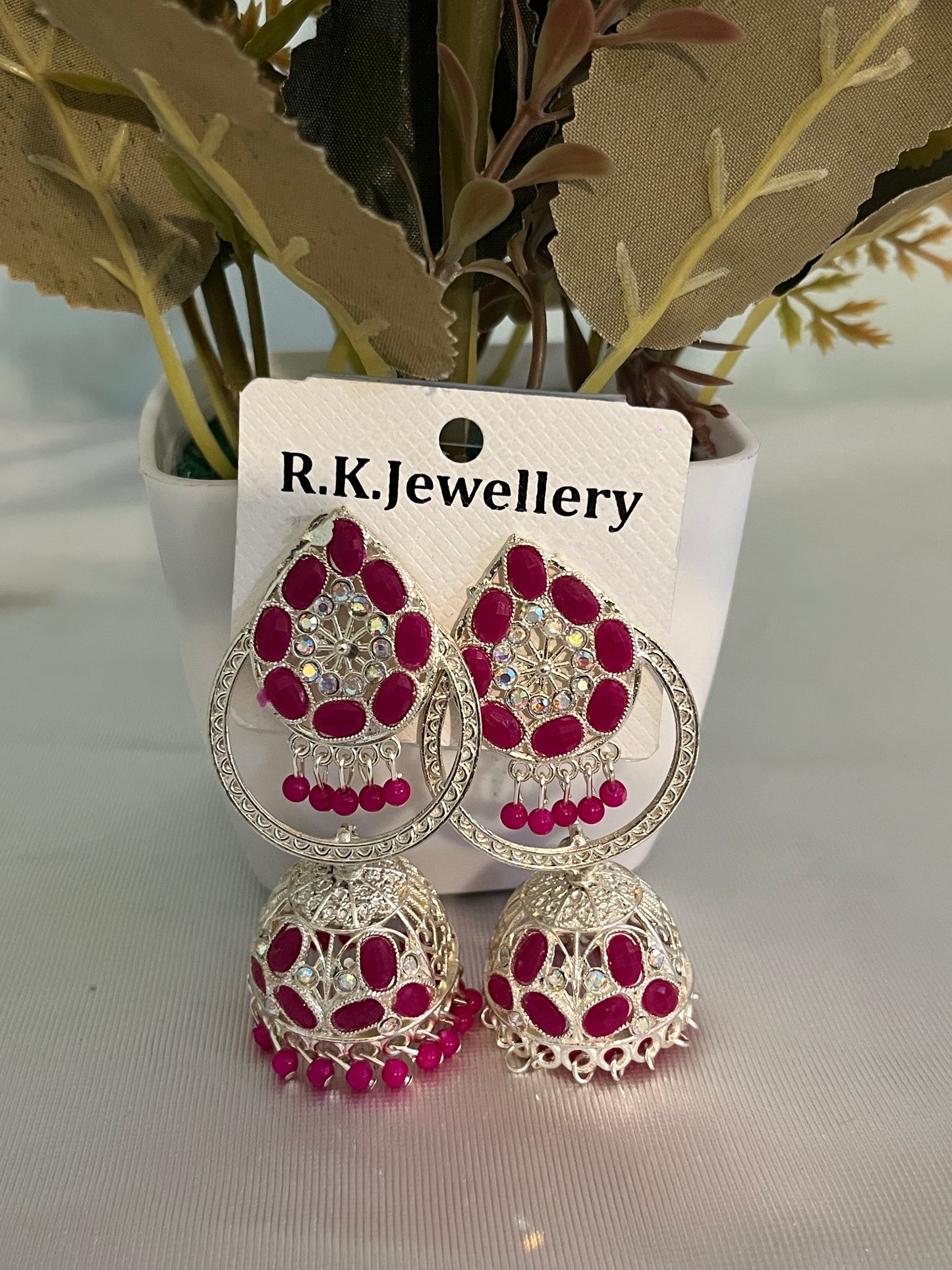 Gulnaaz Ruby Jhumkas