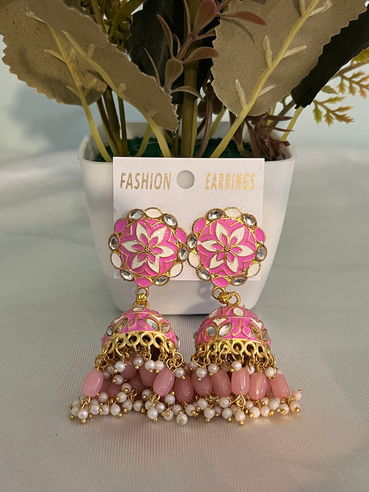 Gulabi Noor Jhumka