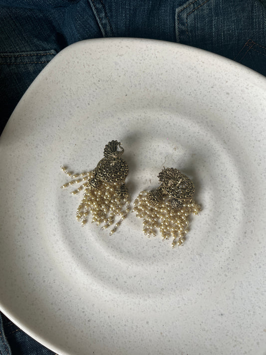Mayuri Pearl Tassel Earrings